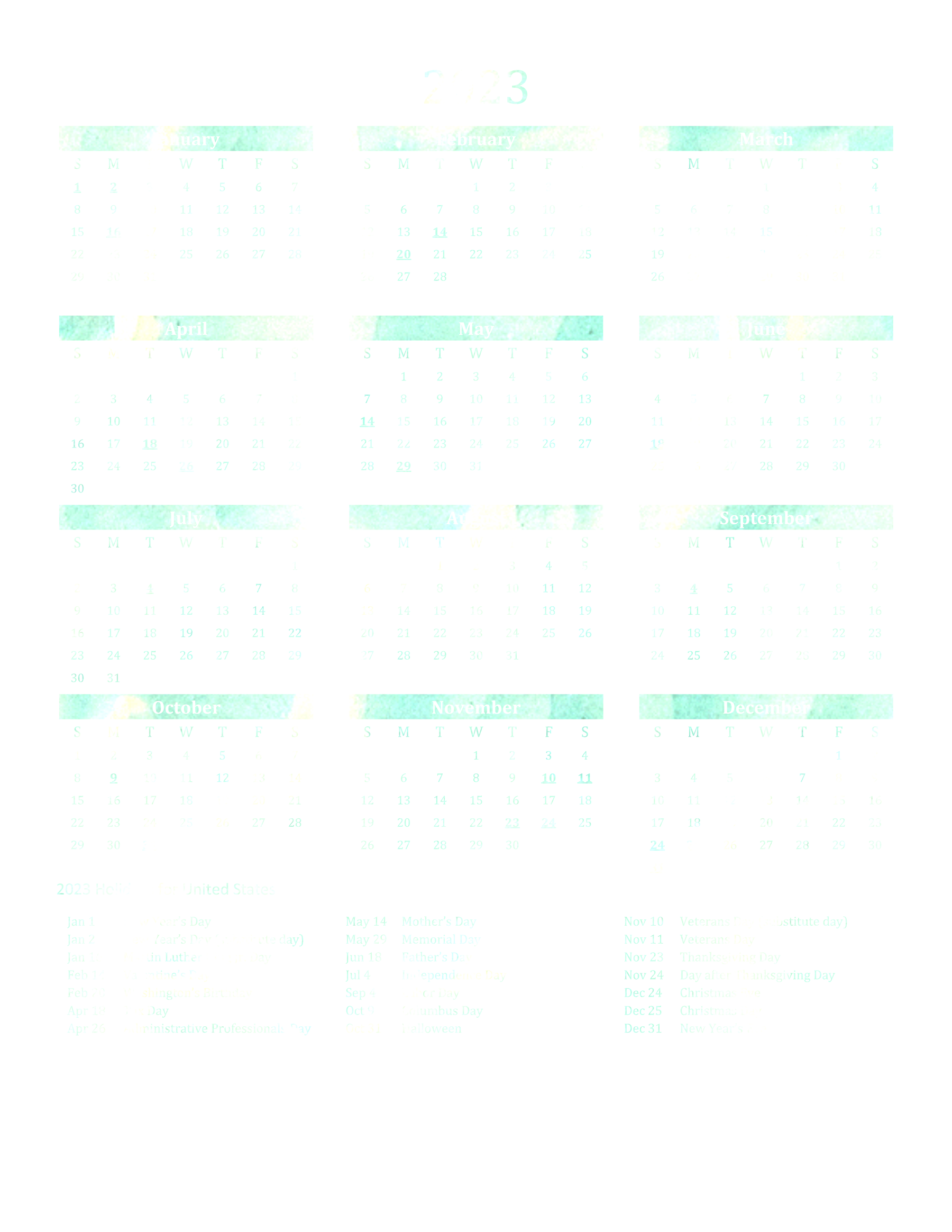Calendar 2023 Free File Download Calendar PNG
