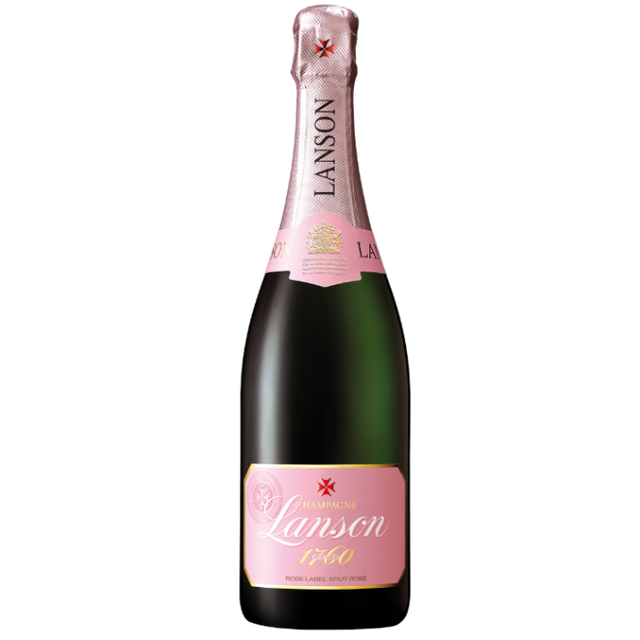 Champagne Lanson Rose 1760 PNG Clipart Background