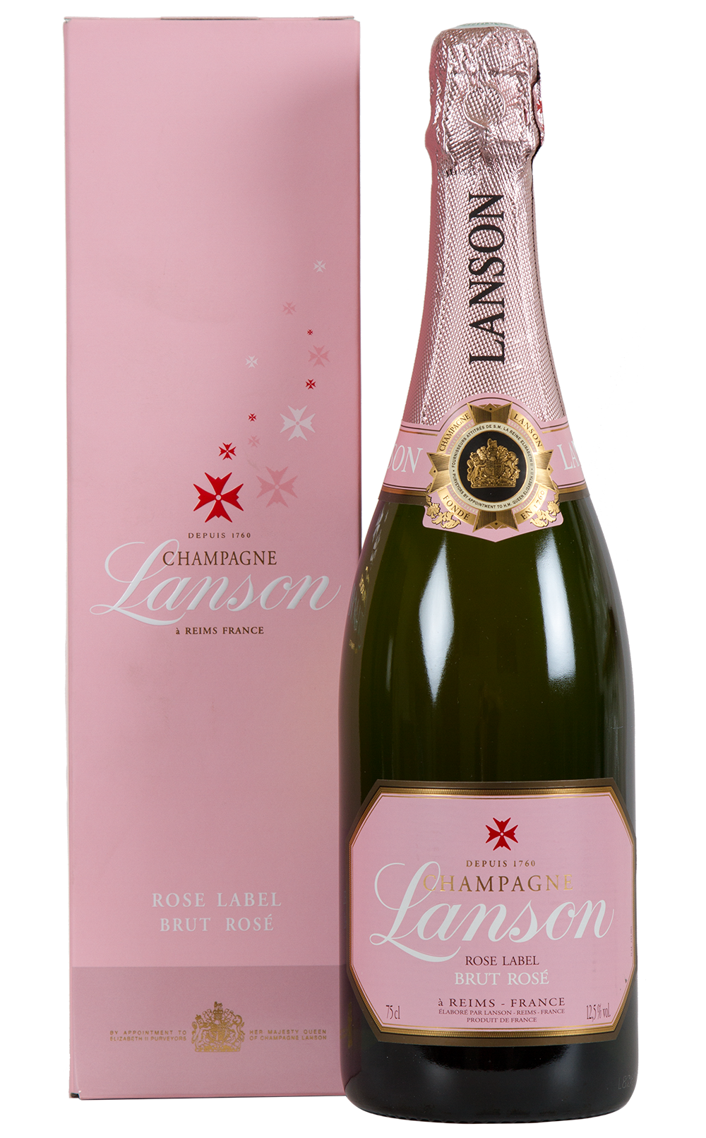Champagne Lanson Rose 1760 Transparent PNG