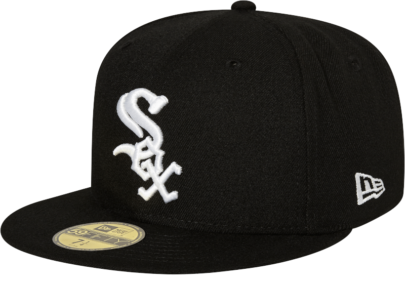 Chicago White Sox Cap Black Background PNG Image