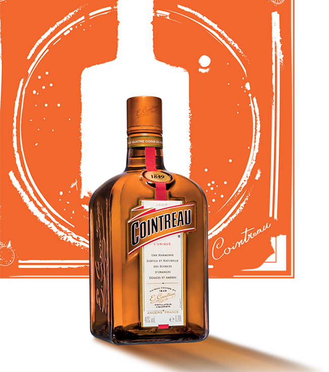 Cointreau Bottle Background PNG Image