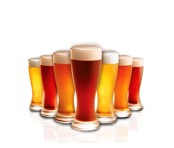Collection Of Pints Beer Transparent File