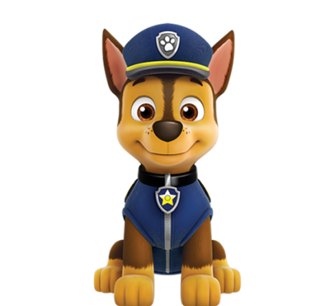 Paw Patrol Chase Transparent Background PNG