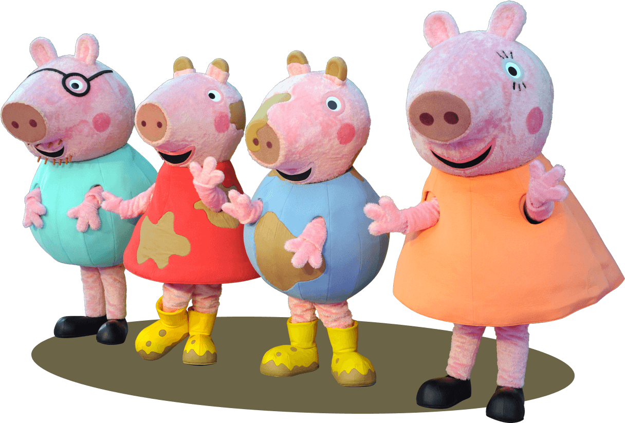 Peppa Pig Family Background Image PNG
