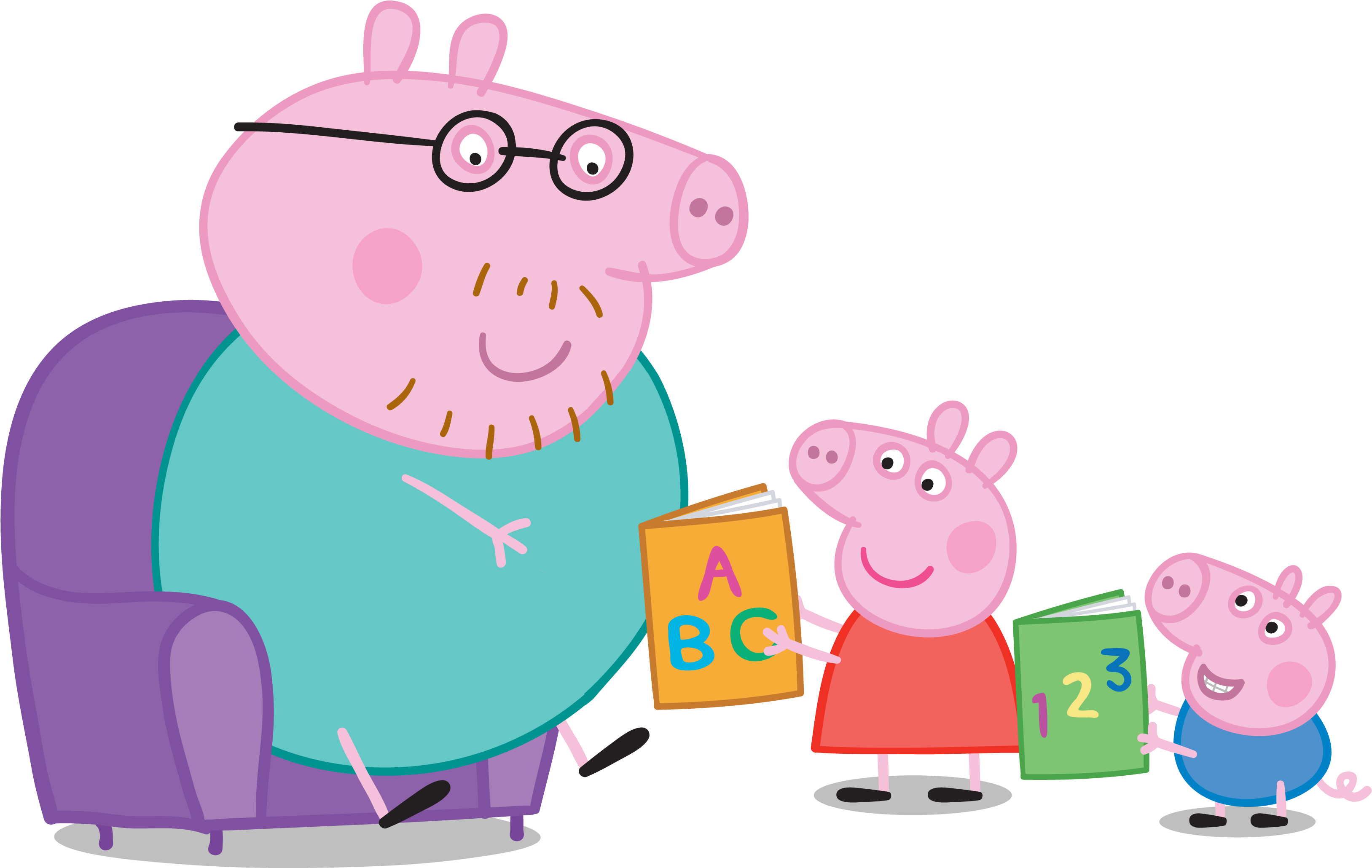 Peppa Pig Family Transparent Free PNG