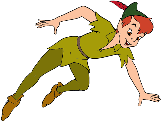 Peter Pan Flying Clipart Background PNG