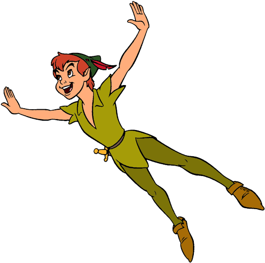 Peter Pan Flying Transparent Background PNG