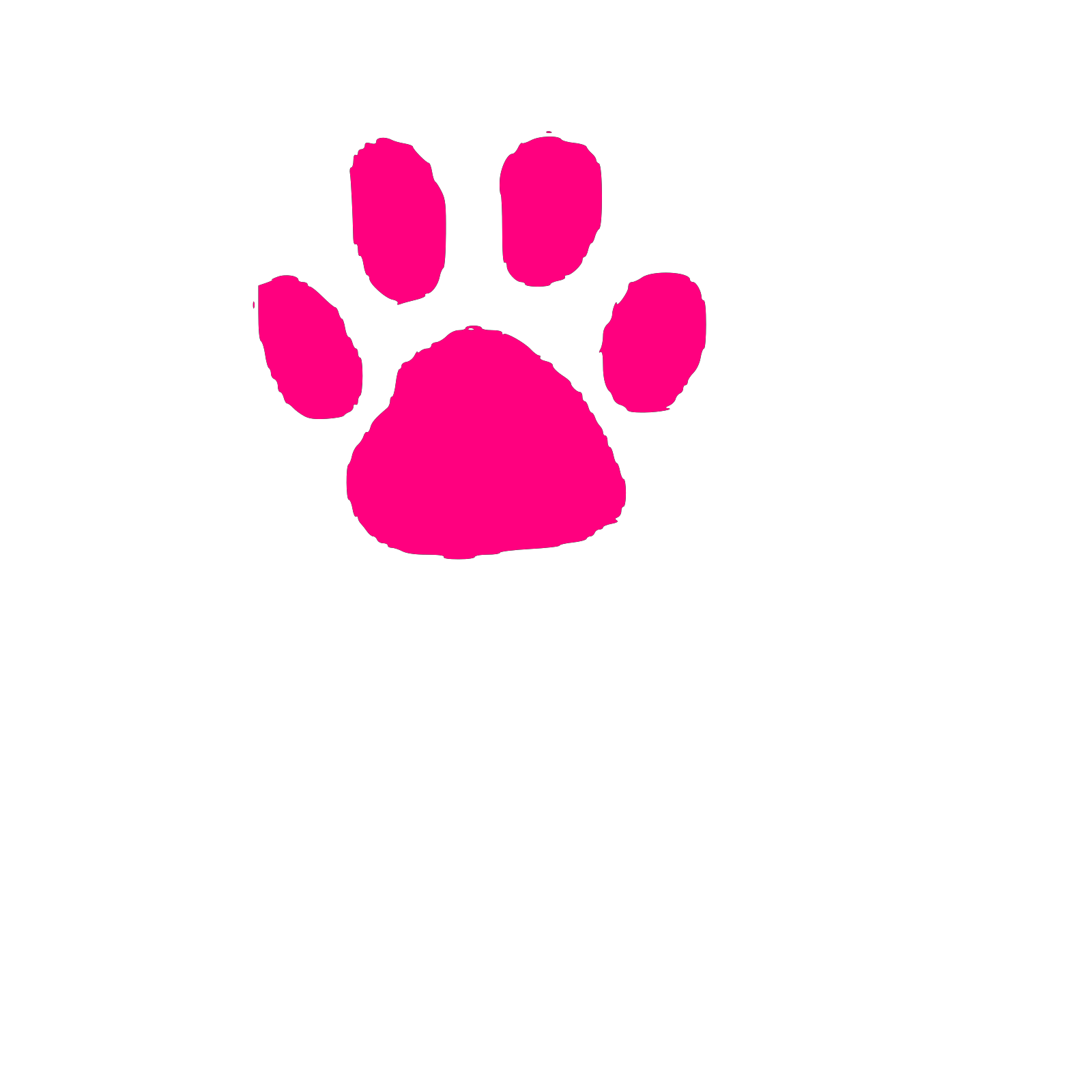 Pink Panther Paw Print No Background PNG