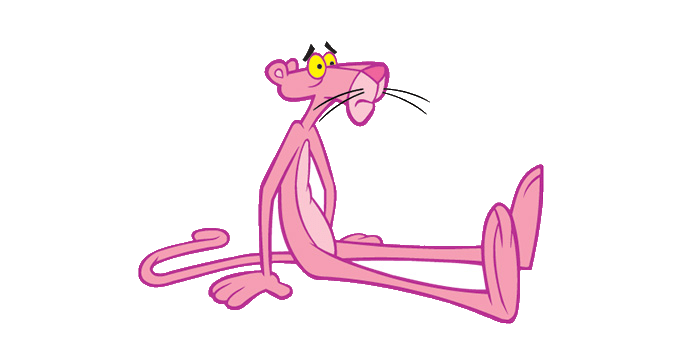 Pink Panther Thinking Transparent Background PNG