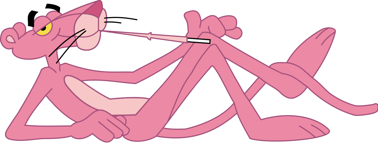 Pink Panther Thinking Transparent Images PNG