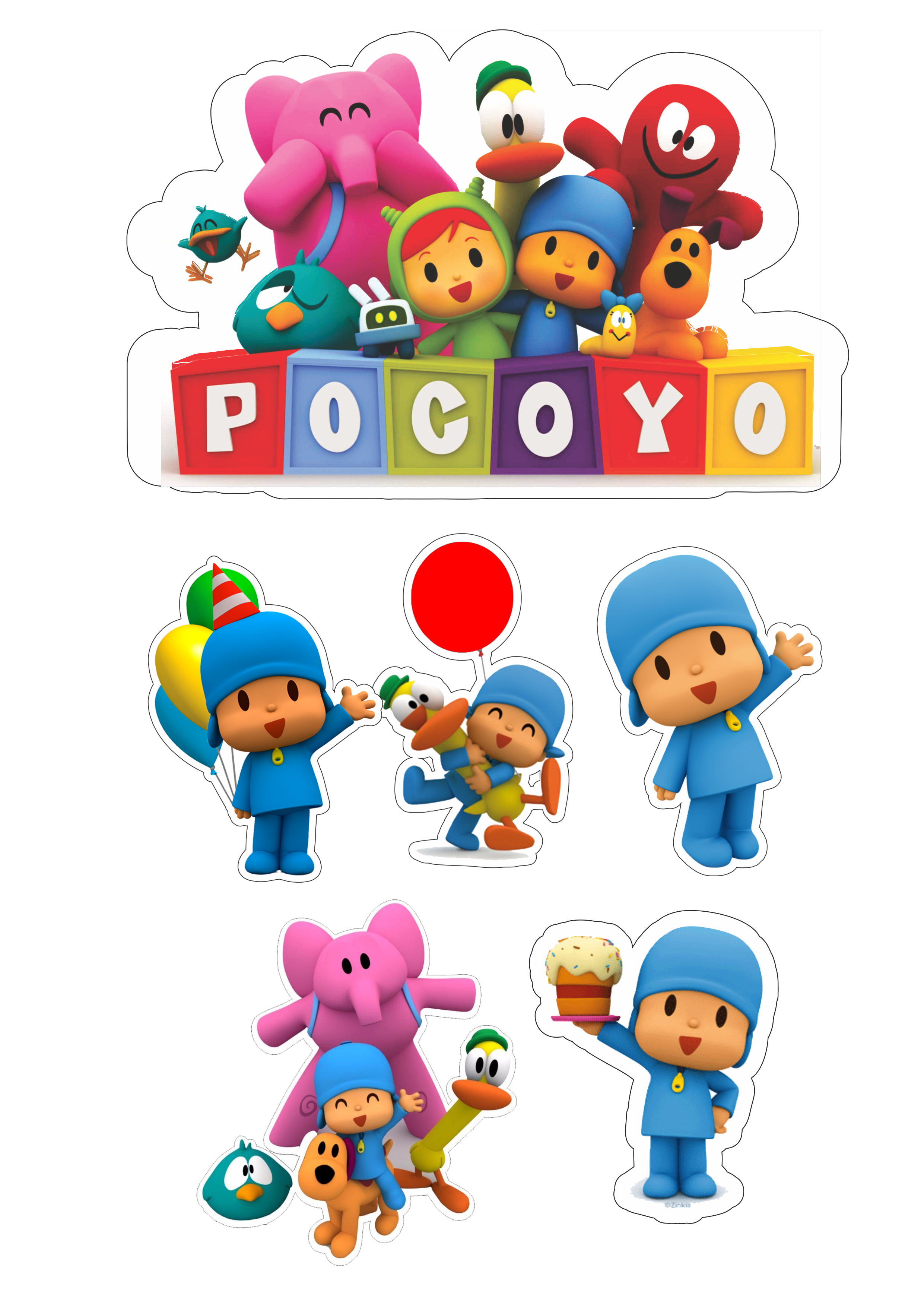 Pocoyo And Friends Background Image PNG