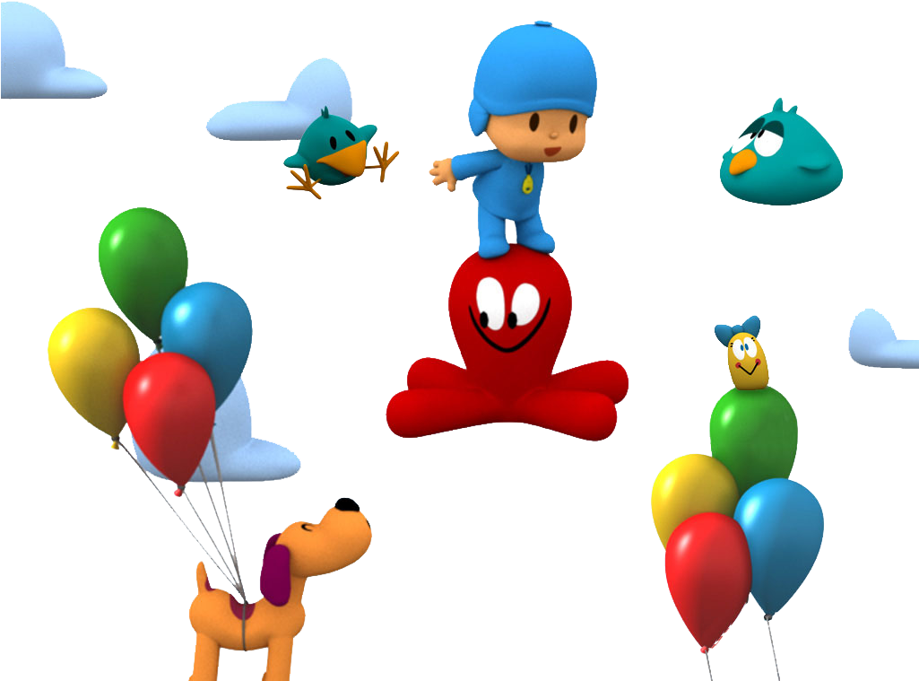 Pocoyo And Pato Clipart Background PNG