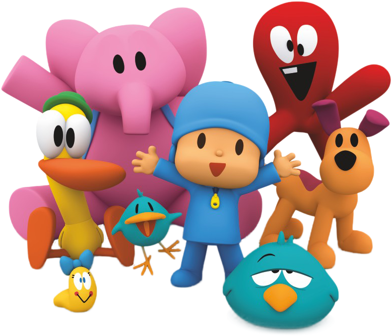 Pocoyo Found Easter Eggs Clipart Background PNG