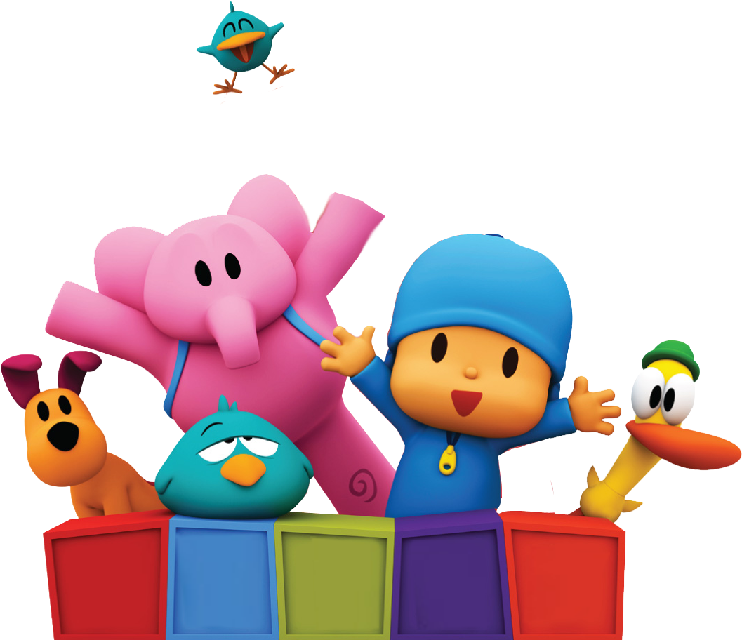 Pocoyo Party Background Image PNG