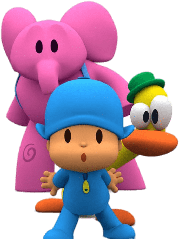 Pocoyo Party Clipart Background PNG