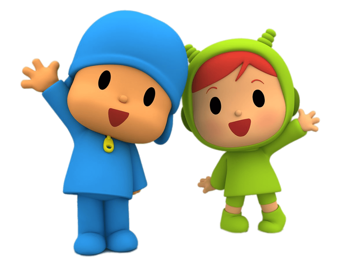 Pocoyo Waving Clipart Background PNG