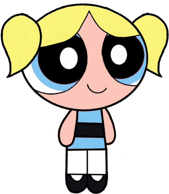 Powerpuff Girl Bubbles Clipart Background PNG