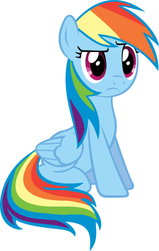Rainbow Dash Angry Transparent Background PNG
