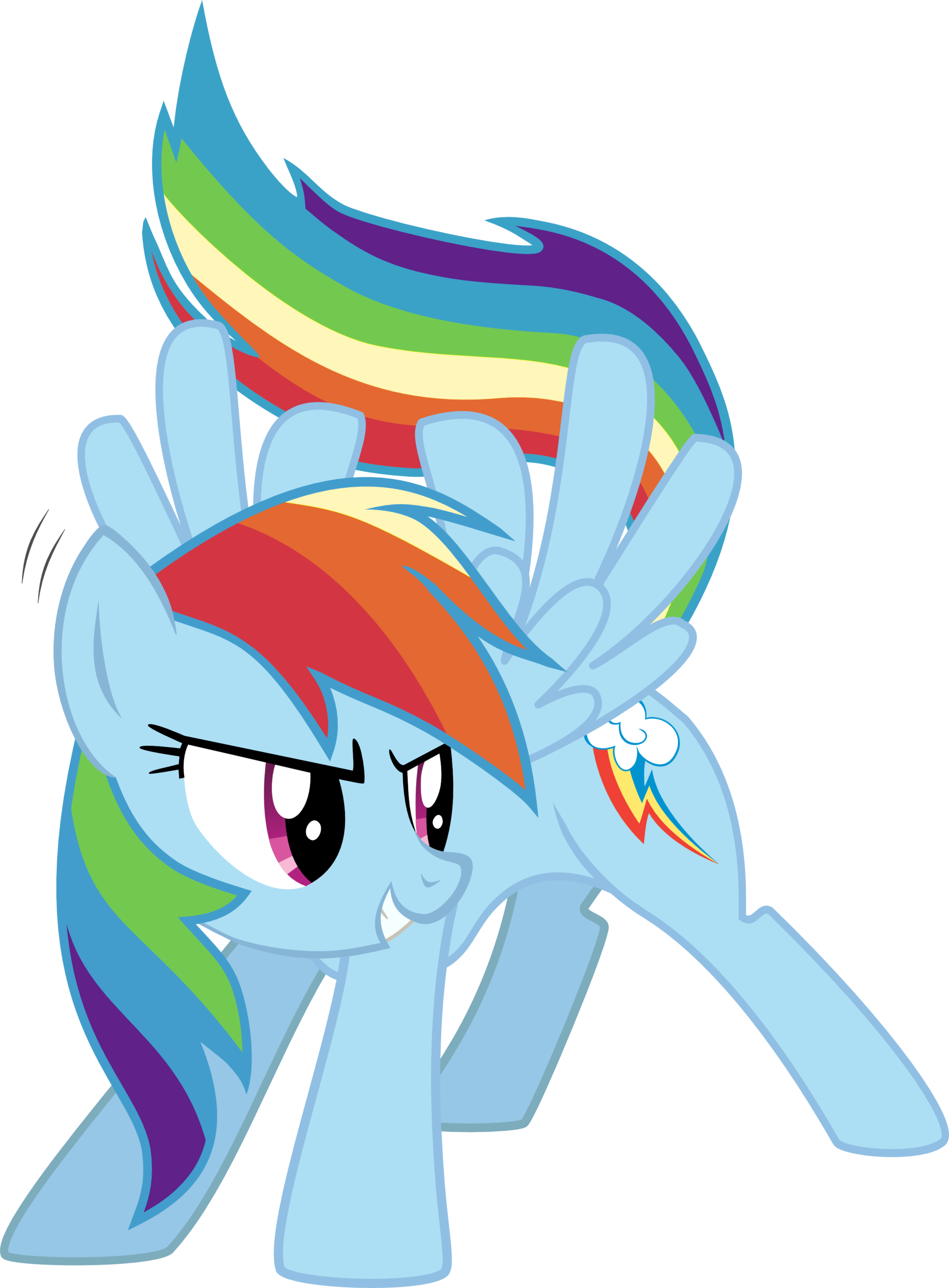 Rainbow Dash Angry Transparent Free PNG