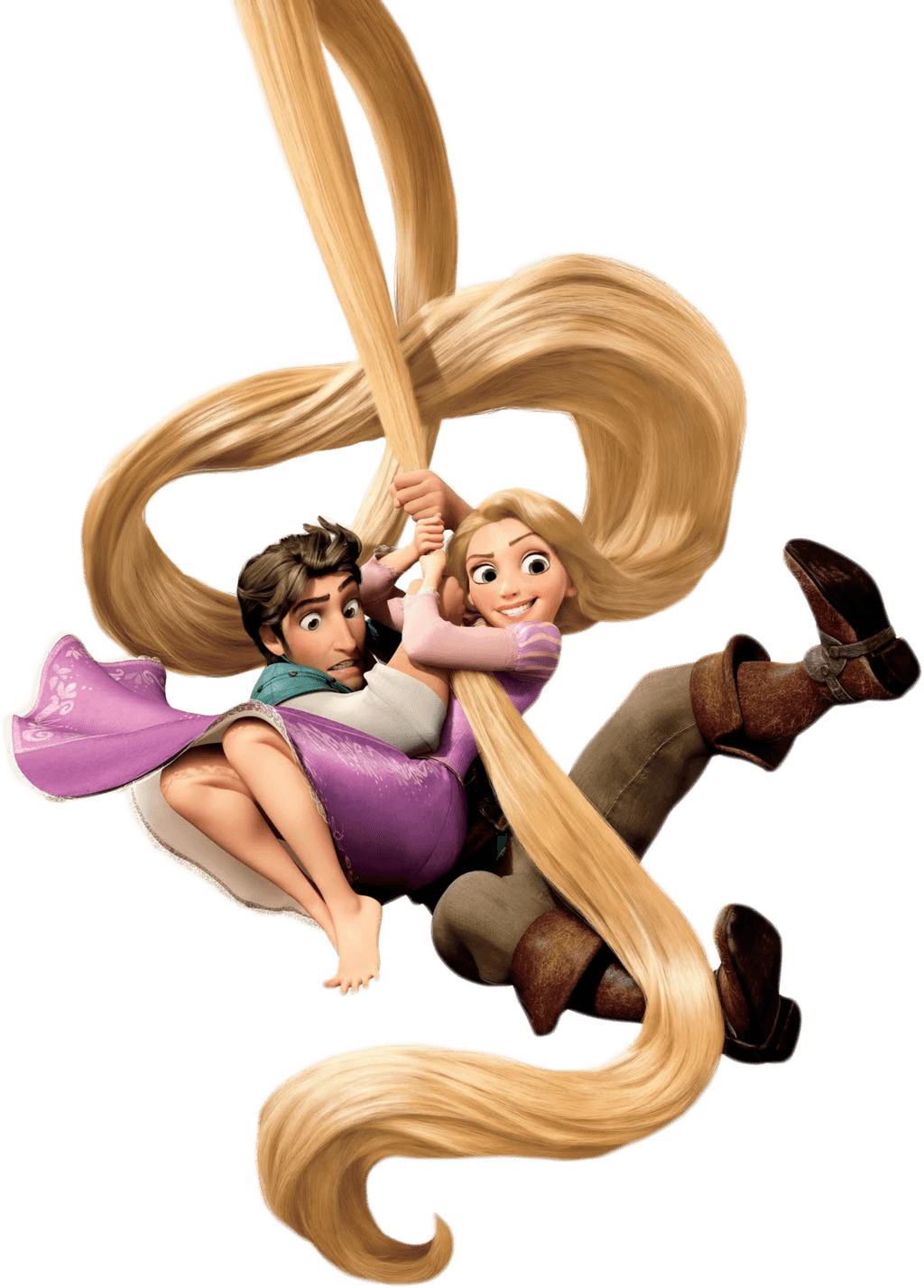 Rapunzel And Man Background Image PNG