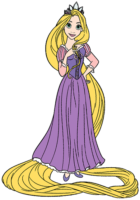 Rapunzel Standing Clipart Background PNG