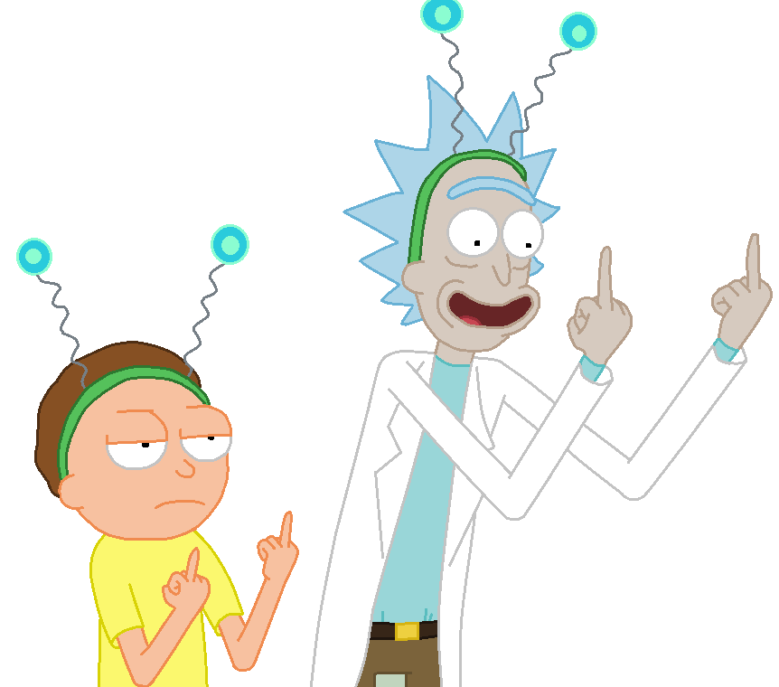 Rick And Morty Standing HD Quality PNG