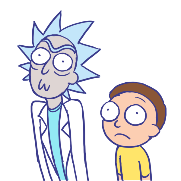 Rick And Morty Standing Transparent File PNG