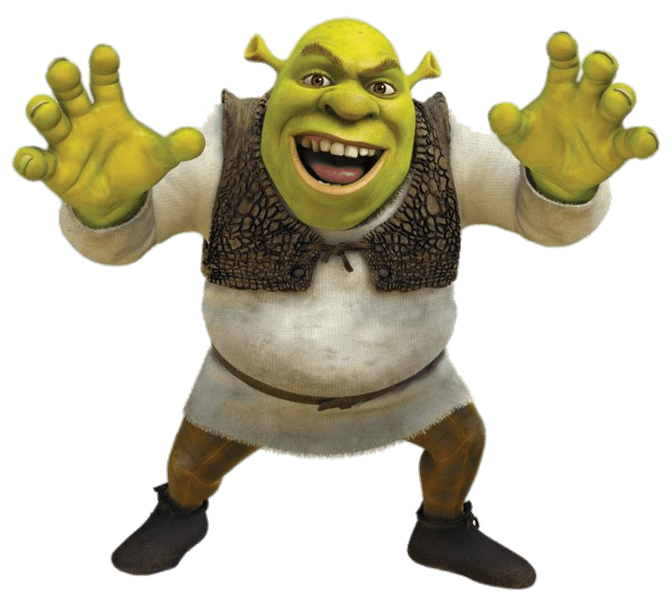 Scary Shrek Clipart Background PNG