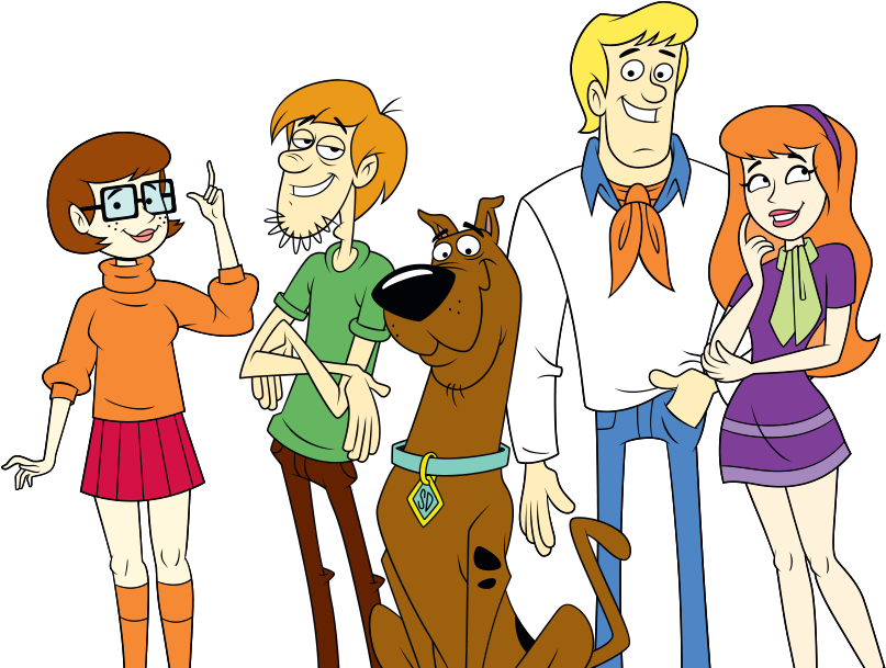 Scooby Doo Gang Clipart Background PNG