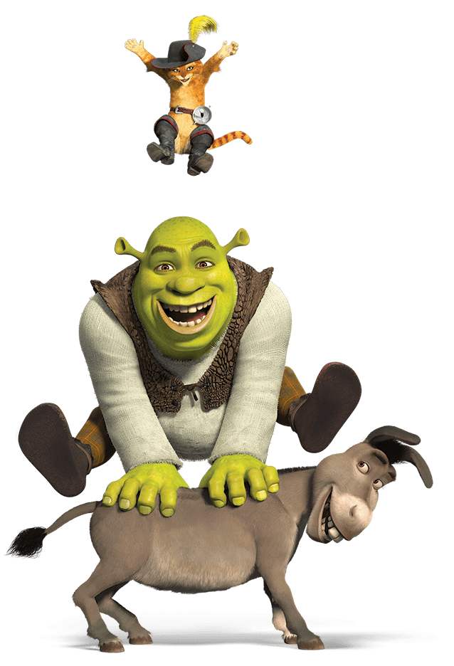 Shrek Family Clipart Background PNG
