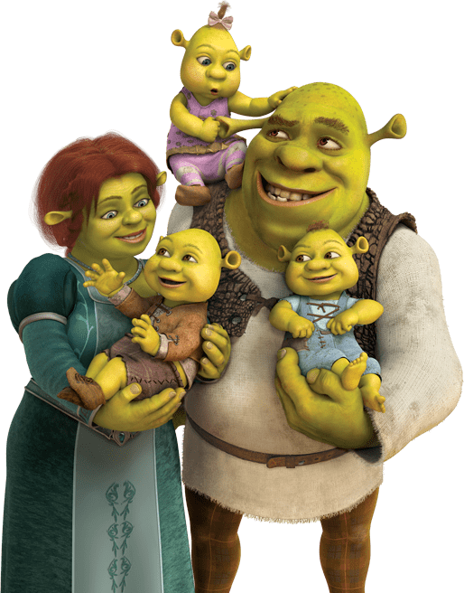 Shrek Family Transparent Free PNG