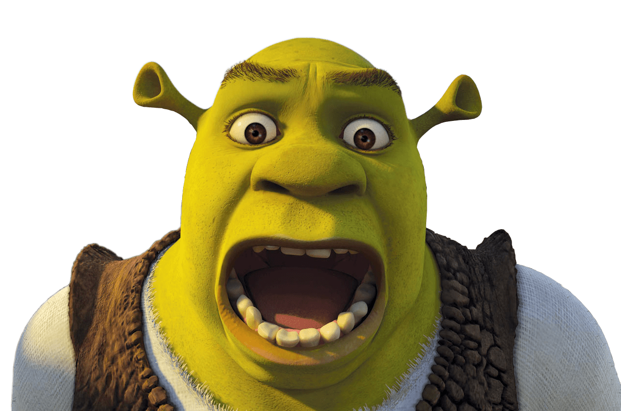 Shrek Open Mouth Transparent Background PNG