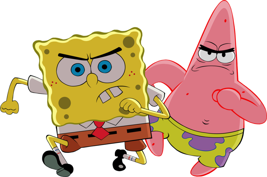 Spongebob And Patrick Background Image PNG