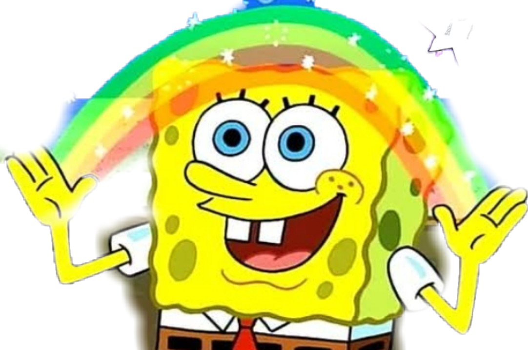 Spongebob Excited Clipart Background PNG