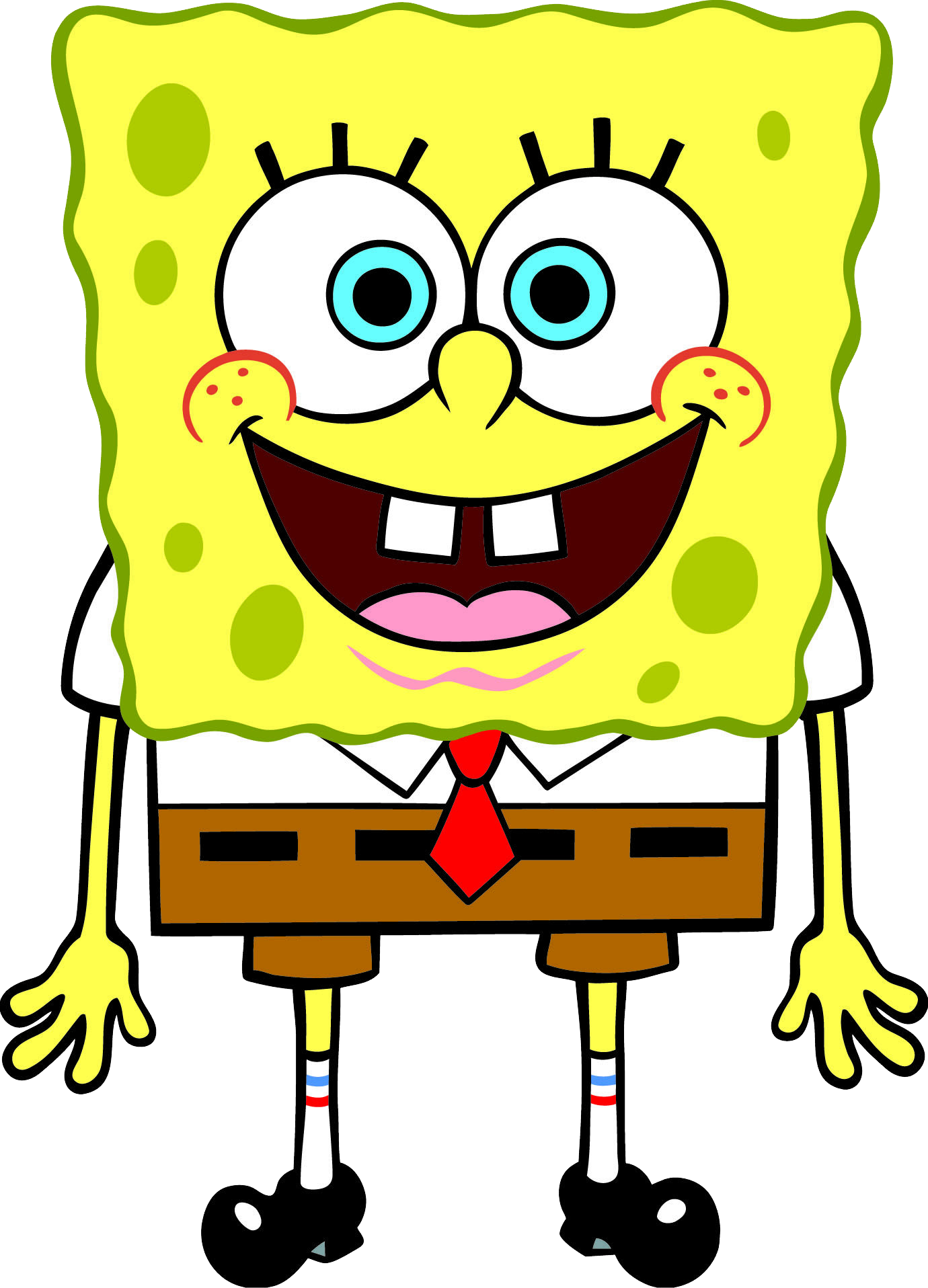 Spongebob Excited Transparent Free PNG