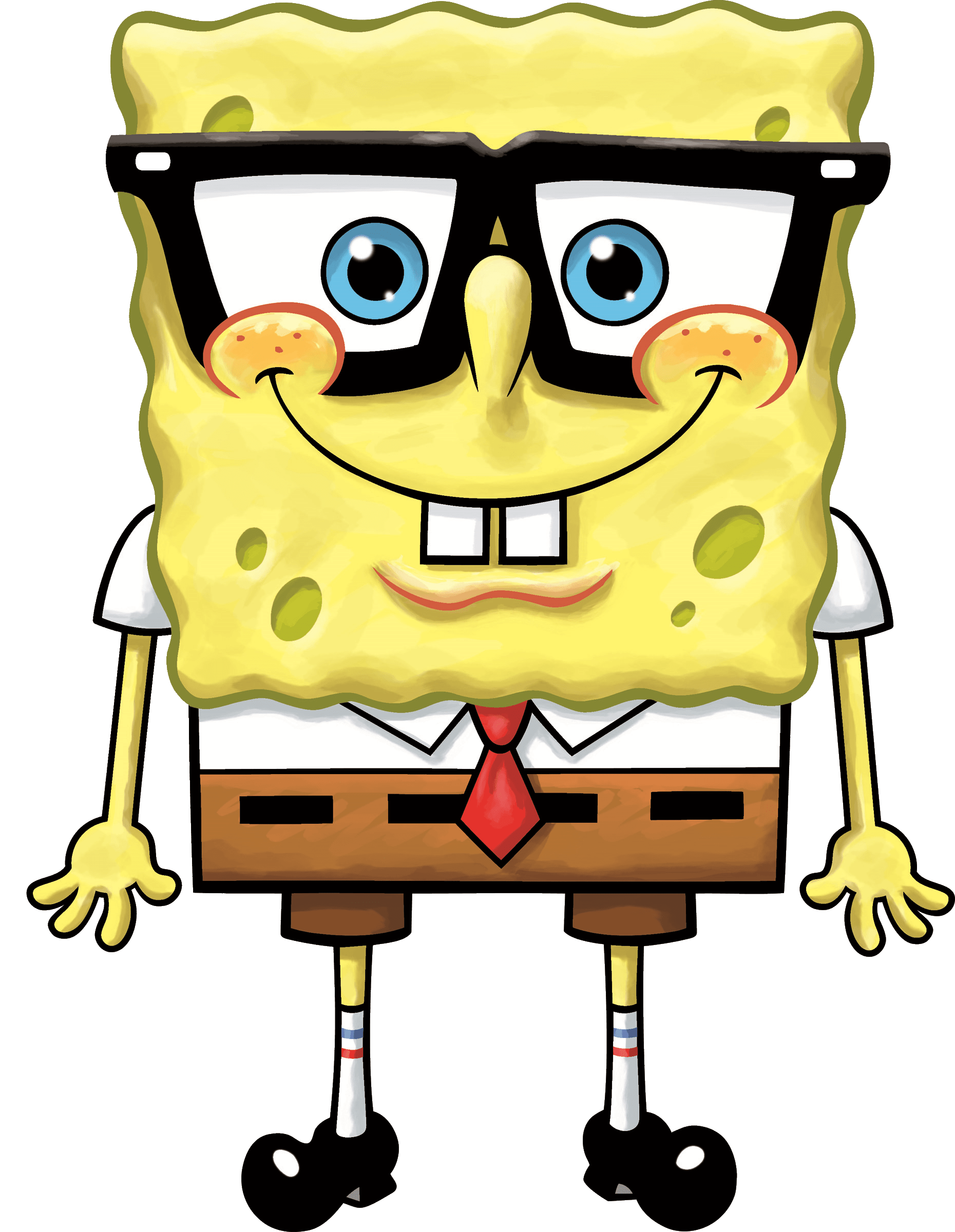 Spongebob Glasses Background Image PNG