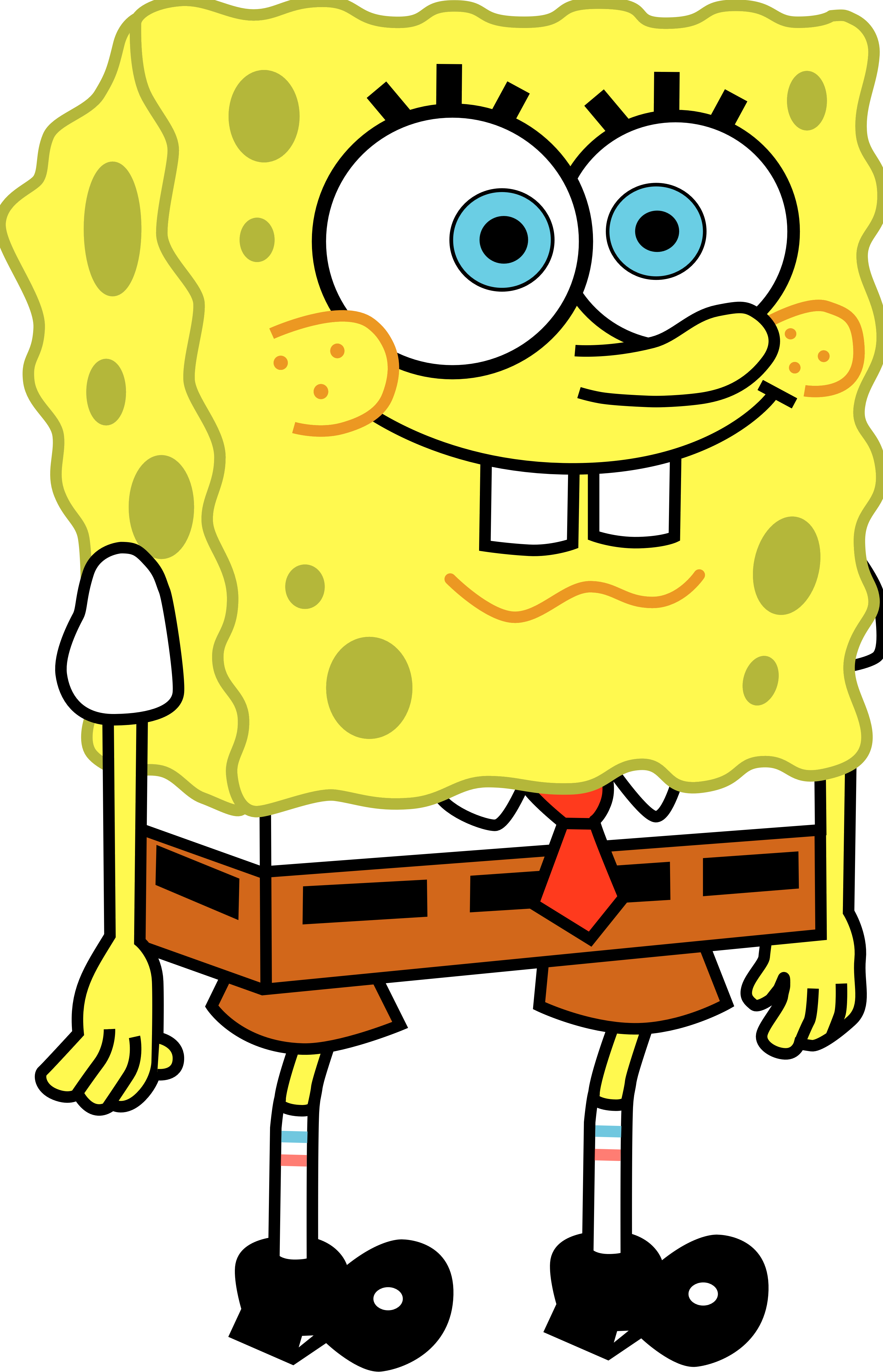 Spongebob Happy Transparent Background PNG