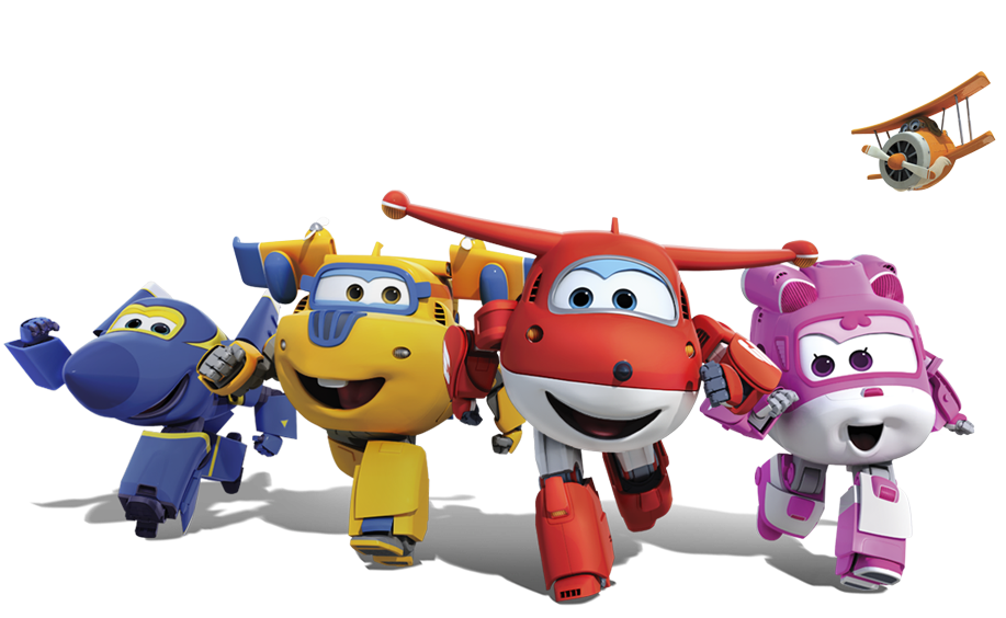 Super Wings Friends Background Image PNG