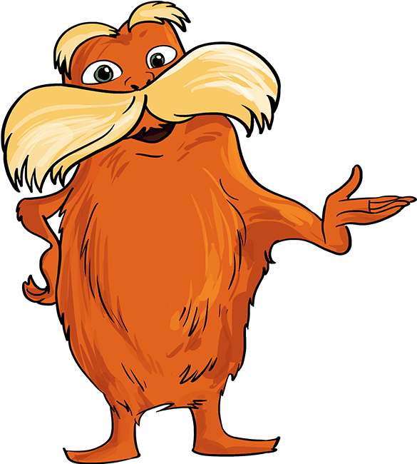 The Lorax Showing Something Background Image PNG