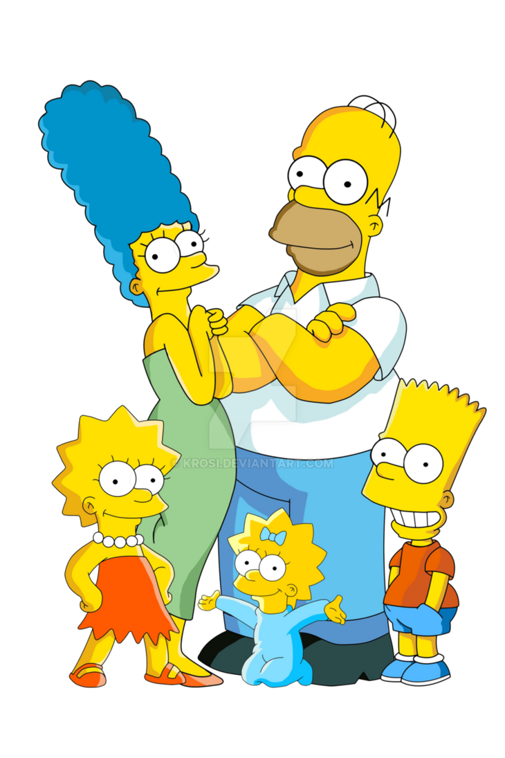 The Simpsons Family Picture No Background PNG