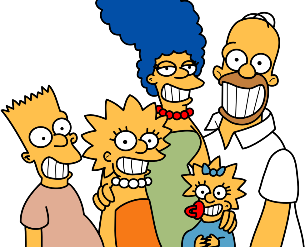 The Simpsons Family Picture Clipart Background PNG