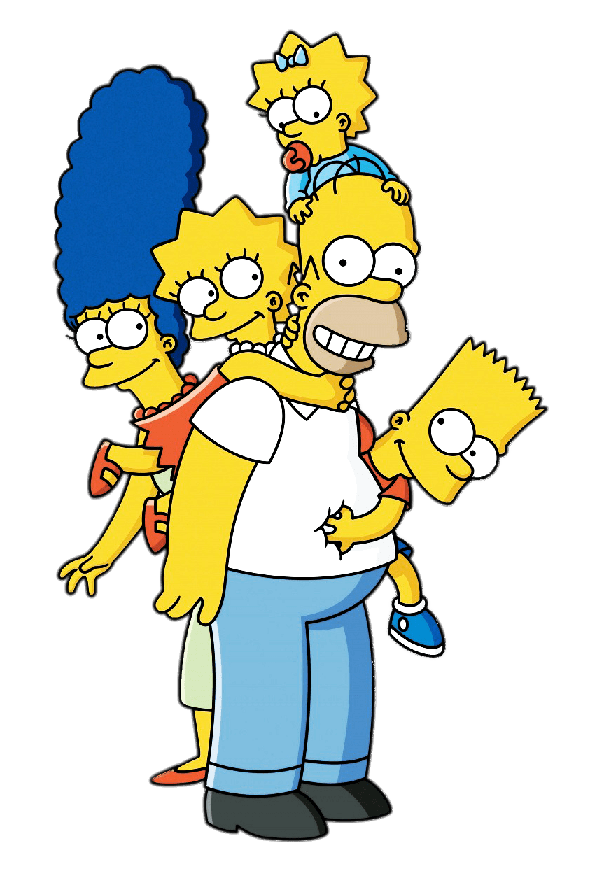 The Simpsons Family Picture Transparent Free PNG