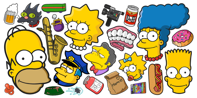 The Simpsons Family Picture Transparent Image PNG