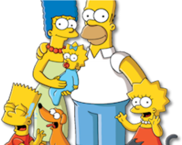 The Simpsons Family Picture Transparent PNG
