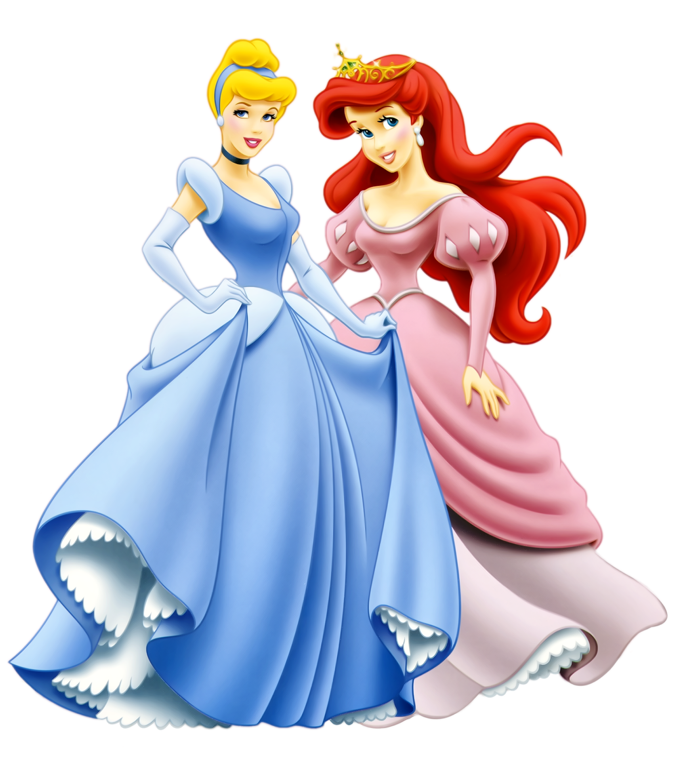 Three Disney Princesses Transparent PNG | PNG Play
