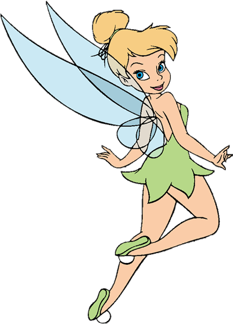 Tinker Bell Flying Background Image PNG