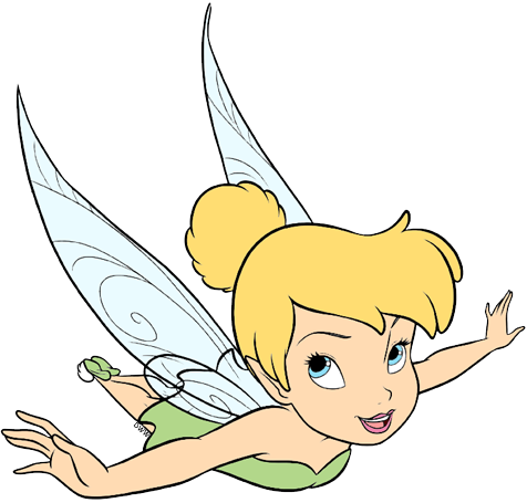 Tinker Bell Flying Clipart Background PNG