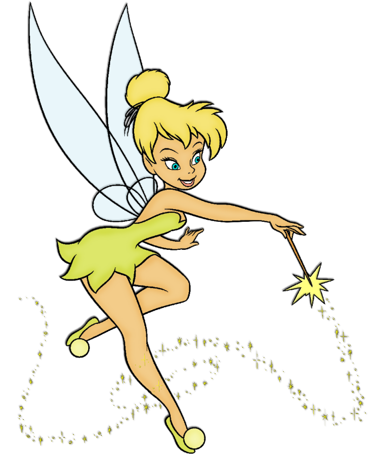 Tinker Bell Flying Transparent Background PNG