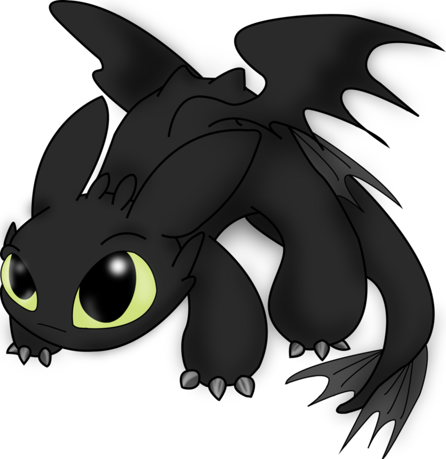 Toothless Red Tail No Background PNG