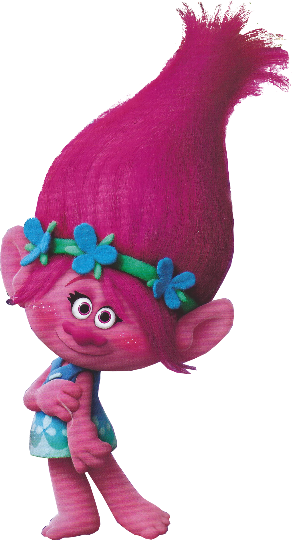 Troll Poppy Clipart Background PNG